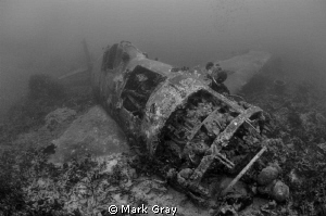 "Hellcat resting". Wreck of a US Hellcat fighter, near Gi... by Mark Gray 